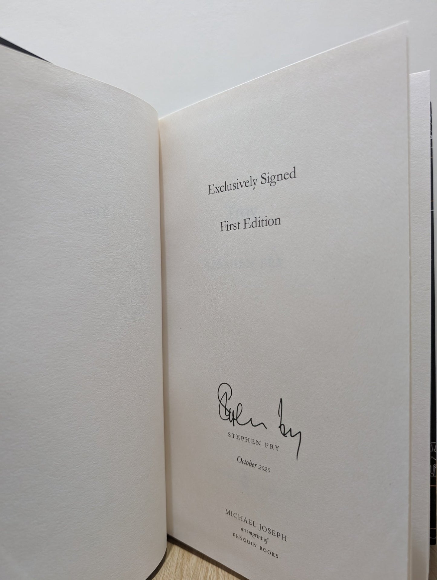 Mythos; Heroes; Troy by Stephen Fry (Signed First Edition) - Fialta Books