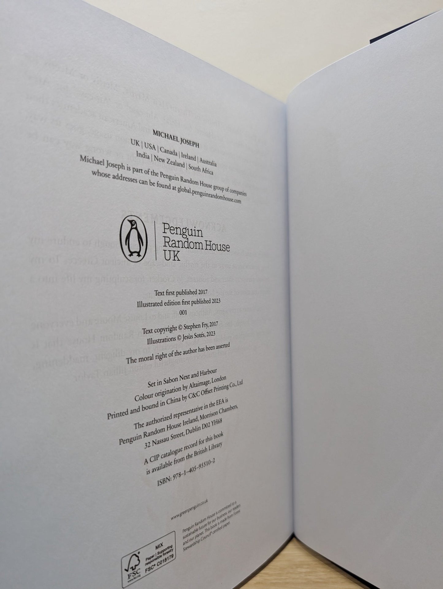 Mythos Illustrated: The Illustrated Story by Stephen Fry (Signed First Edition) - Fialta Books