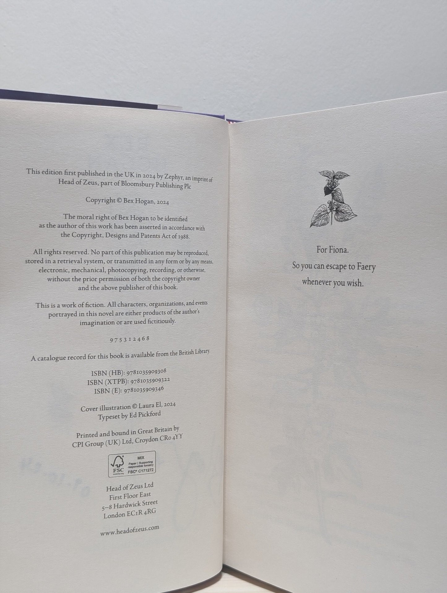 Nettle by Bex Hogan (Signed Dated First Edition) - Fialta Books