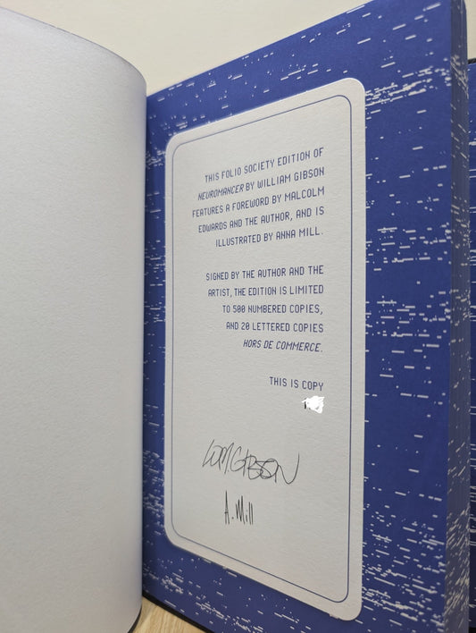 Neuromancer by William Gibson (Folio Limited Signed Edition) - Fialta Books