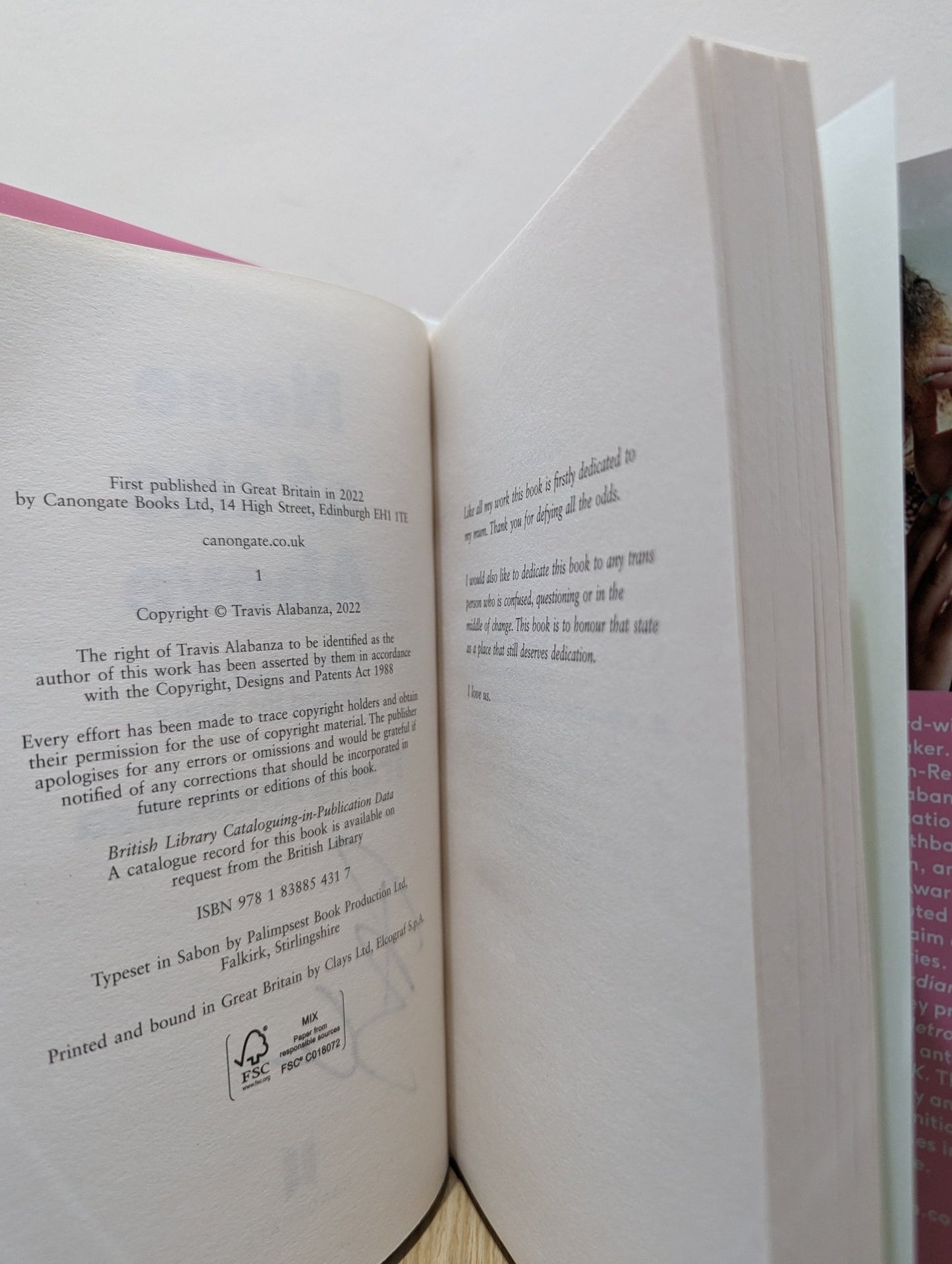 None of the Above by Travis Alabanza (Signed First Edition) - Fialta Books