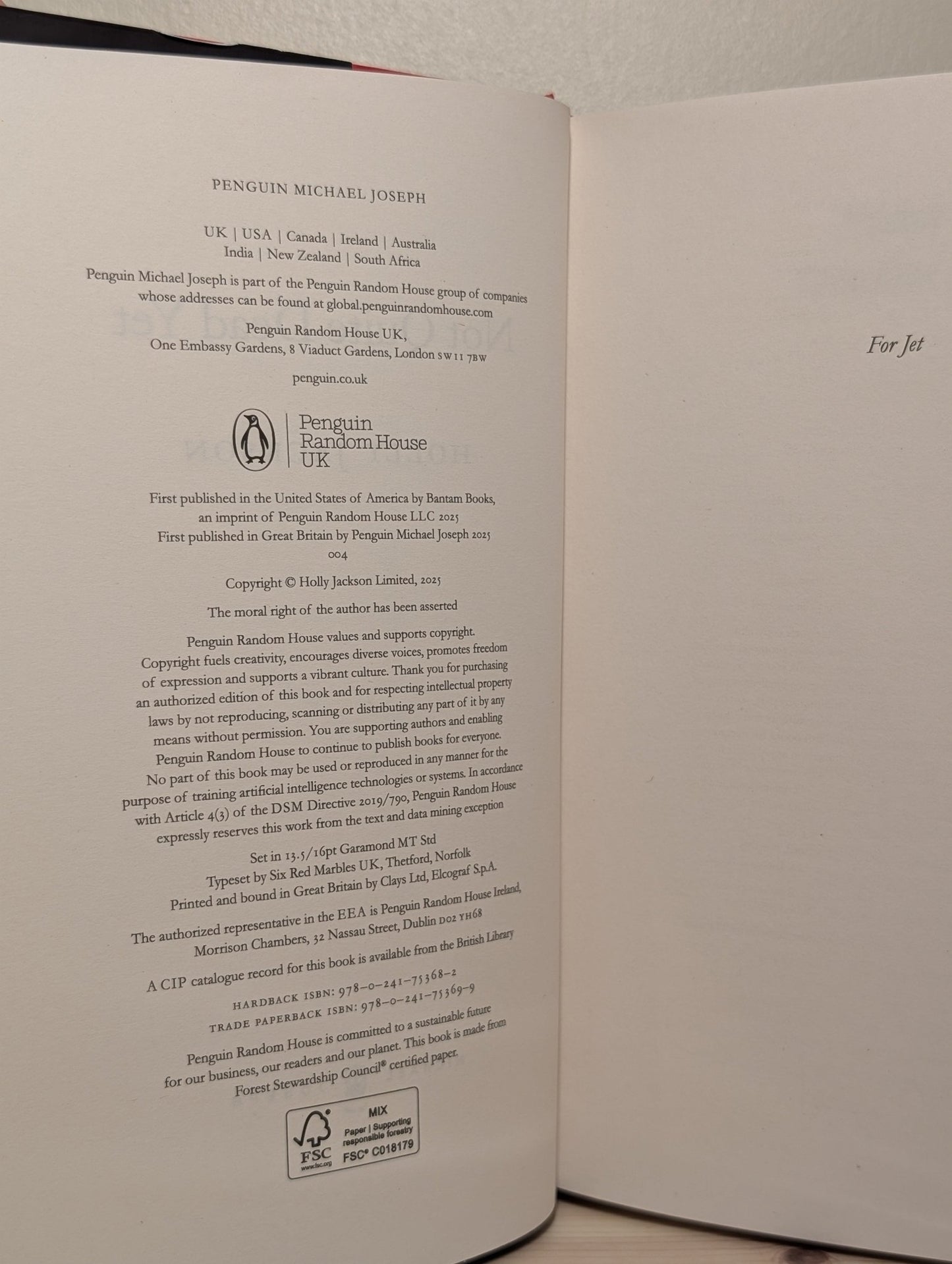 Not Quite Dead Yet by Holly Jackson (Signed First Edition with sprayed edges) - Fialta Books