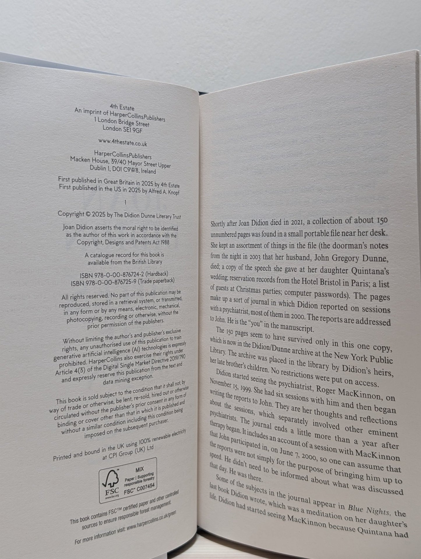 Notes to John by Joan Didion (First Edition) - Fialta Books