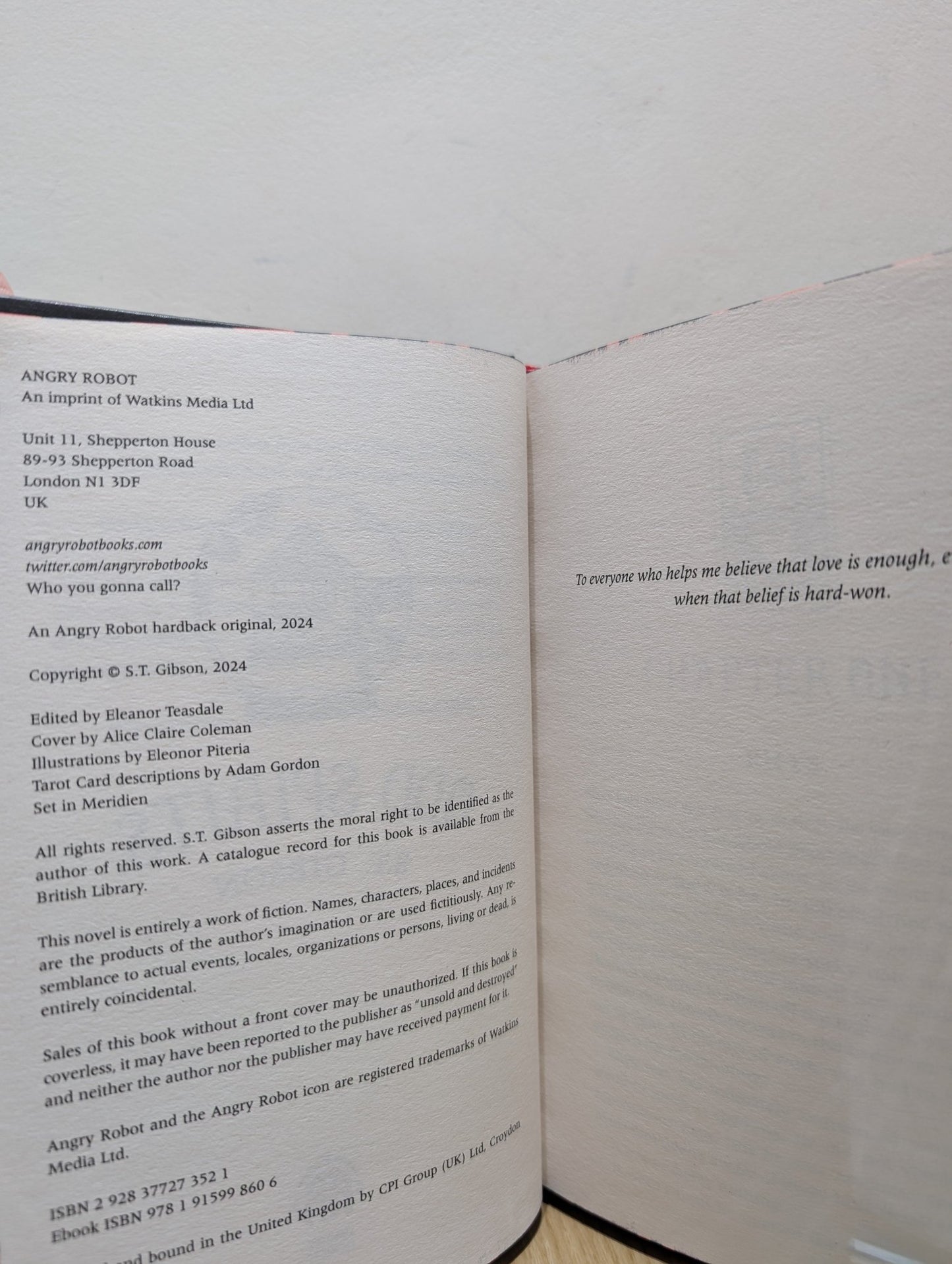 Odd Spirits by S.T. Gibson (Signed First Edition with sprayed edges) - Fialta Books