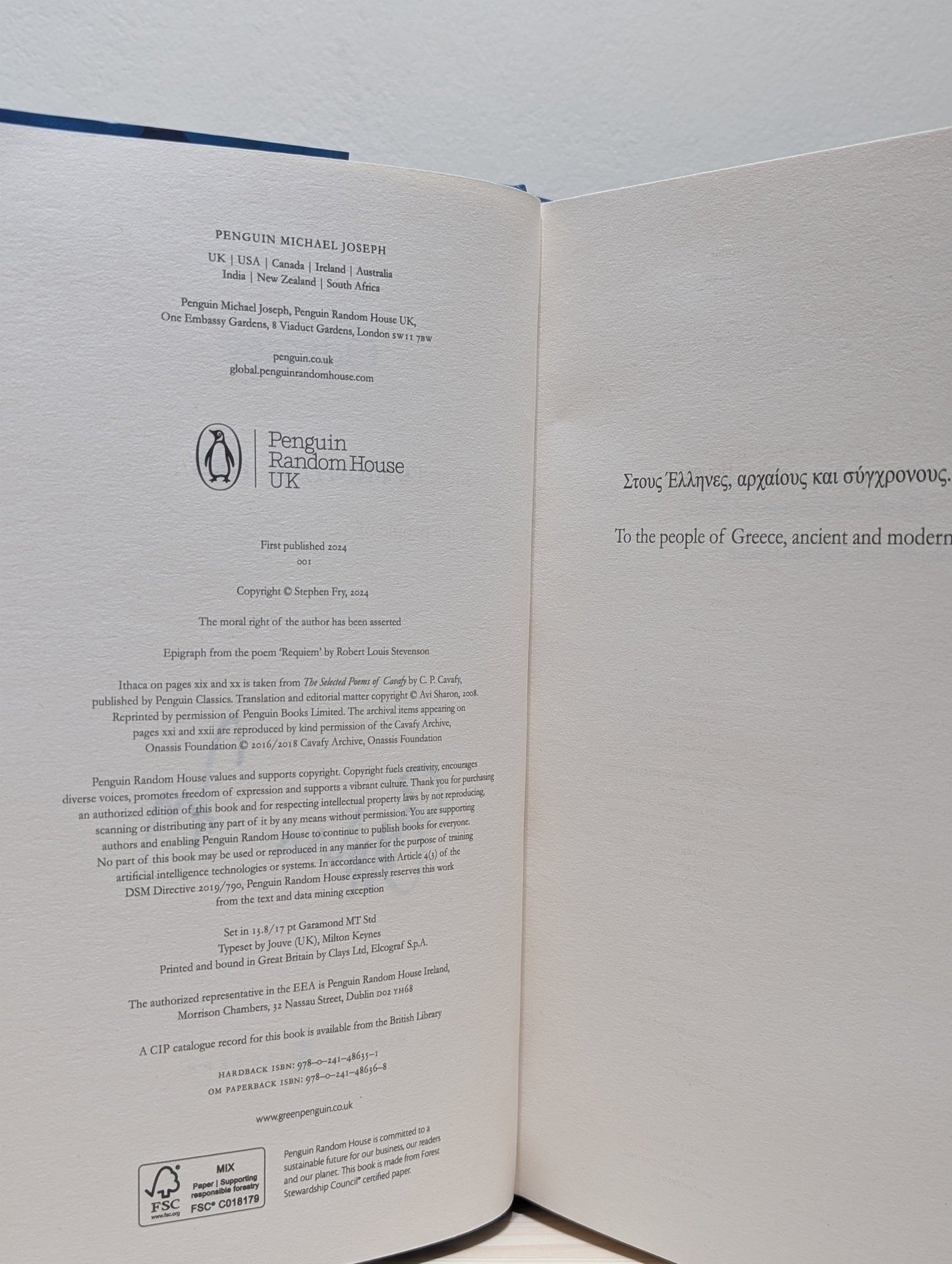 Odyssey: Stephen Fry's Greek Myths 4 by Stephen Fry (Signed) - Fialta Books