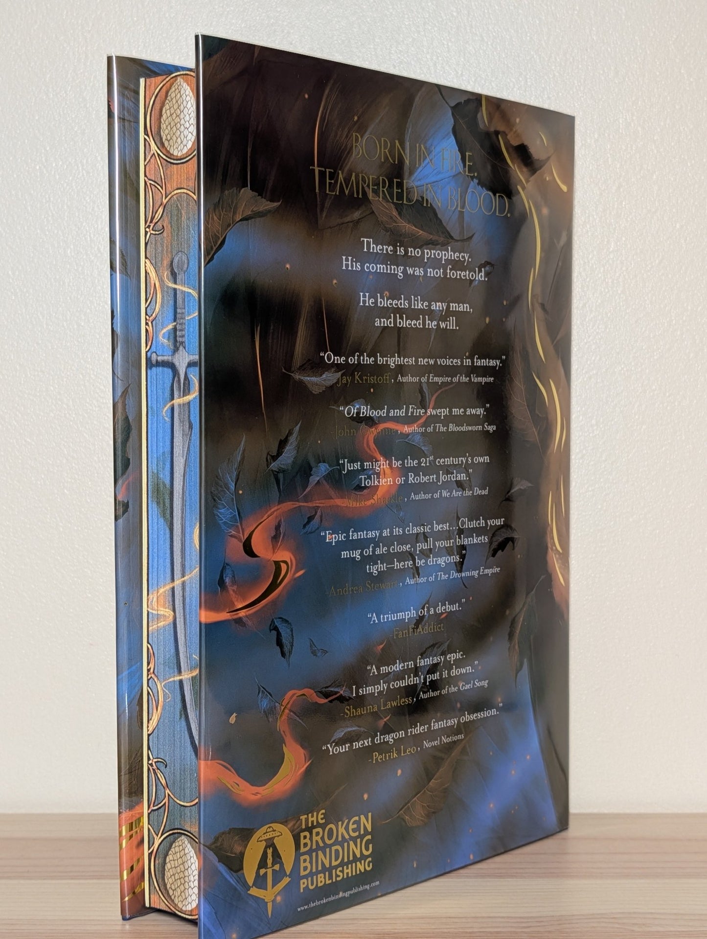 Of Blood And Fire by Ryan Cahill (Signed Special Edition with sprayed edges) - Fialta Books