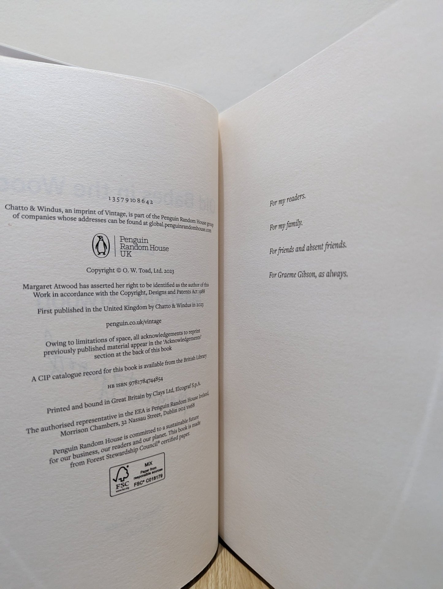 Old Babes in the Wood by Margaret Atwood (Signed First Edition) - Fialta Books