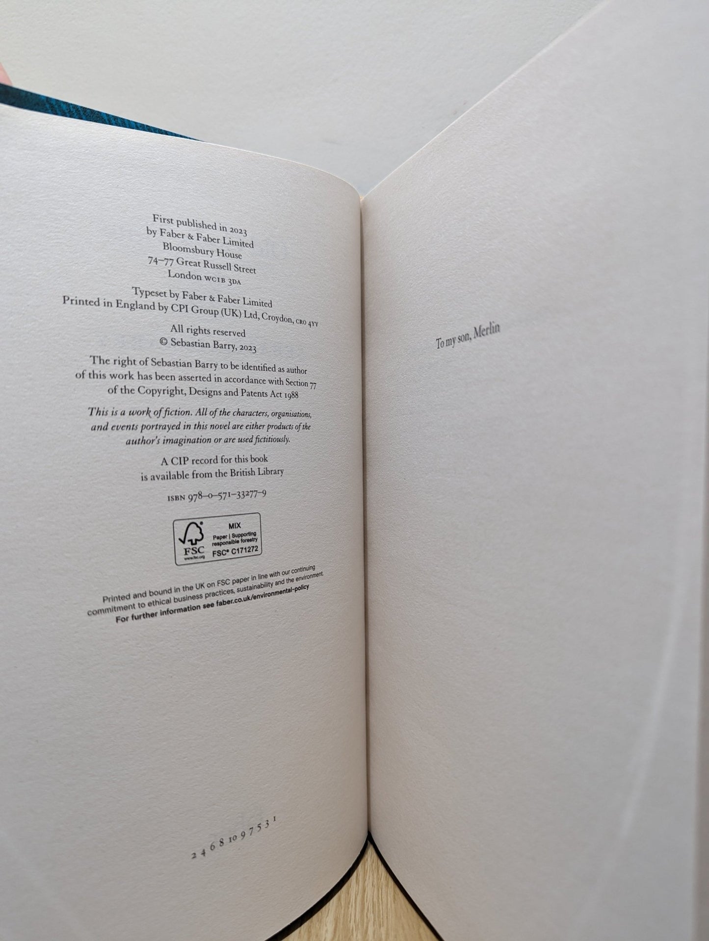 Old God's Time by Sebastian Barry (Signed First Edition) - Fialta Books