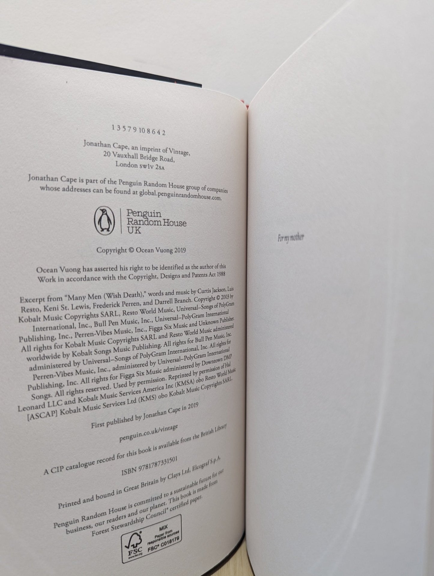 On Earth We're Briefly Gorgeous by Ocean Vuong (Signed First Edition) - Fialta Books