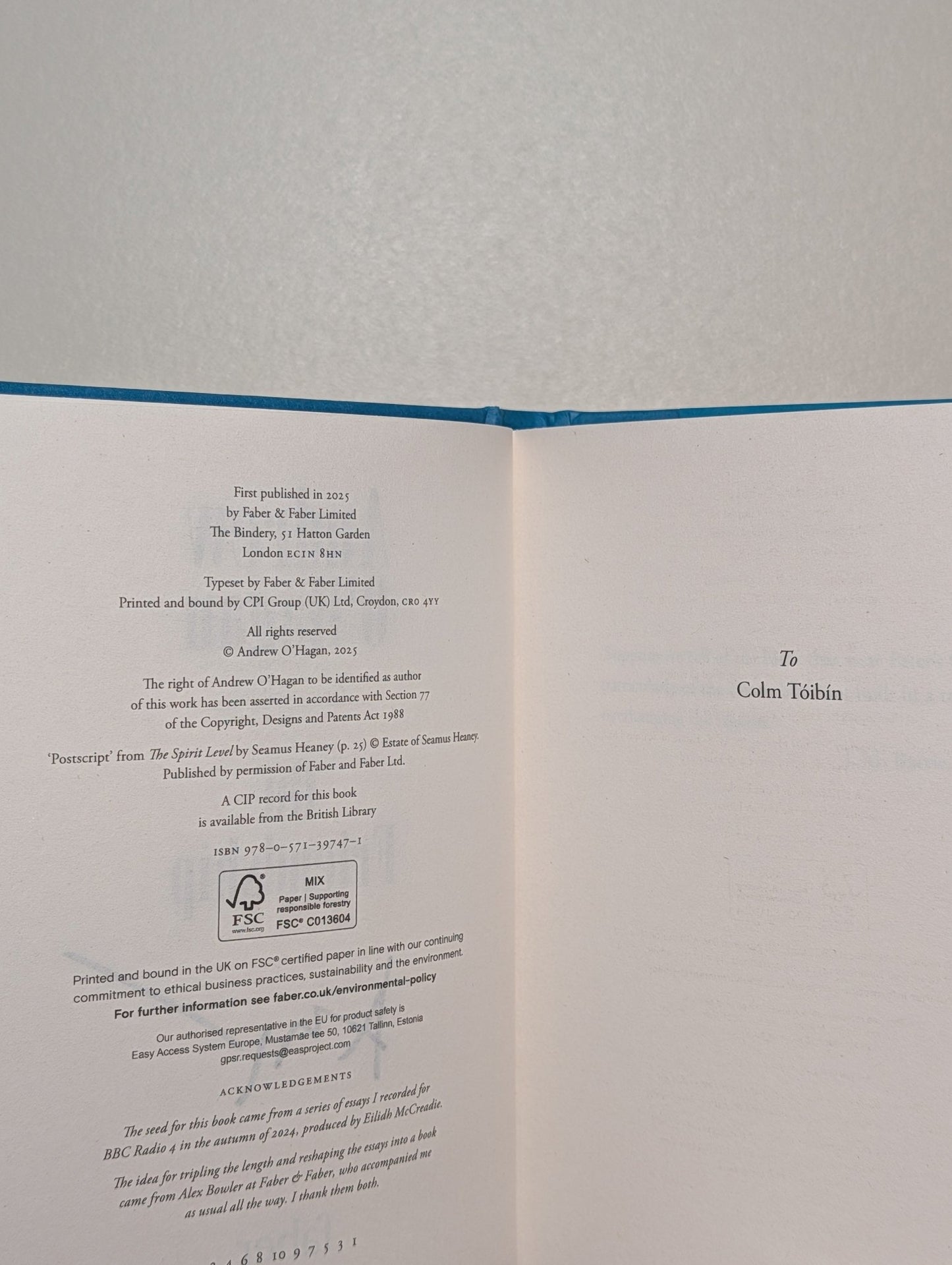 On Friendship by Andrew O'Hagan (Signed with alternative cover) - Fialta Books