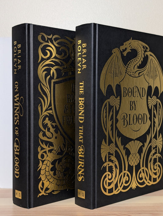 On Wings Of Blood; The Bond that Burns by Briar Boleyn (First Edition Set with sprayed edges) - Fialta Books