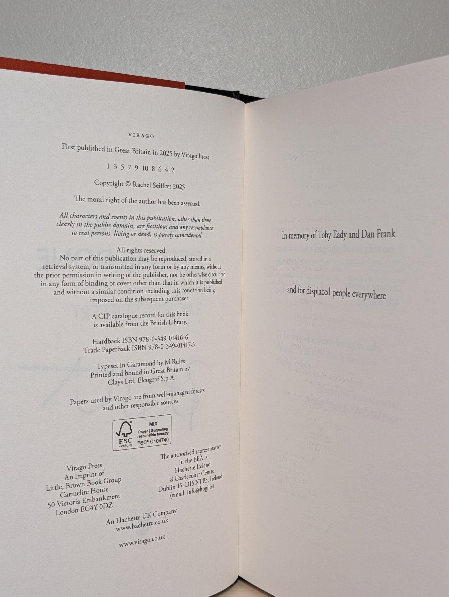 Once the Deed Is Done by Rachel Seiffert (Signed First Edition) - Fialta Books