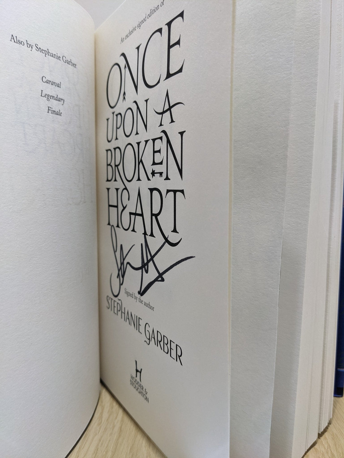 Once Upon A Broken Heart by Stephanie Garber (Signed Fox Cover) - Fialta Books