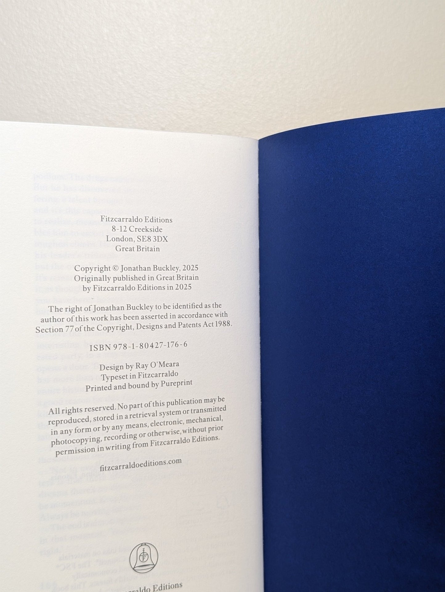 One Boat by Jonathan Buckley (First Edition) - Fialta Books