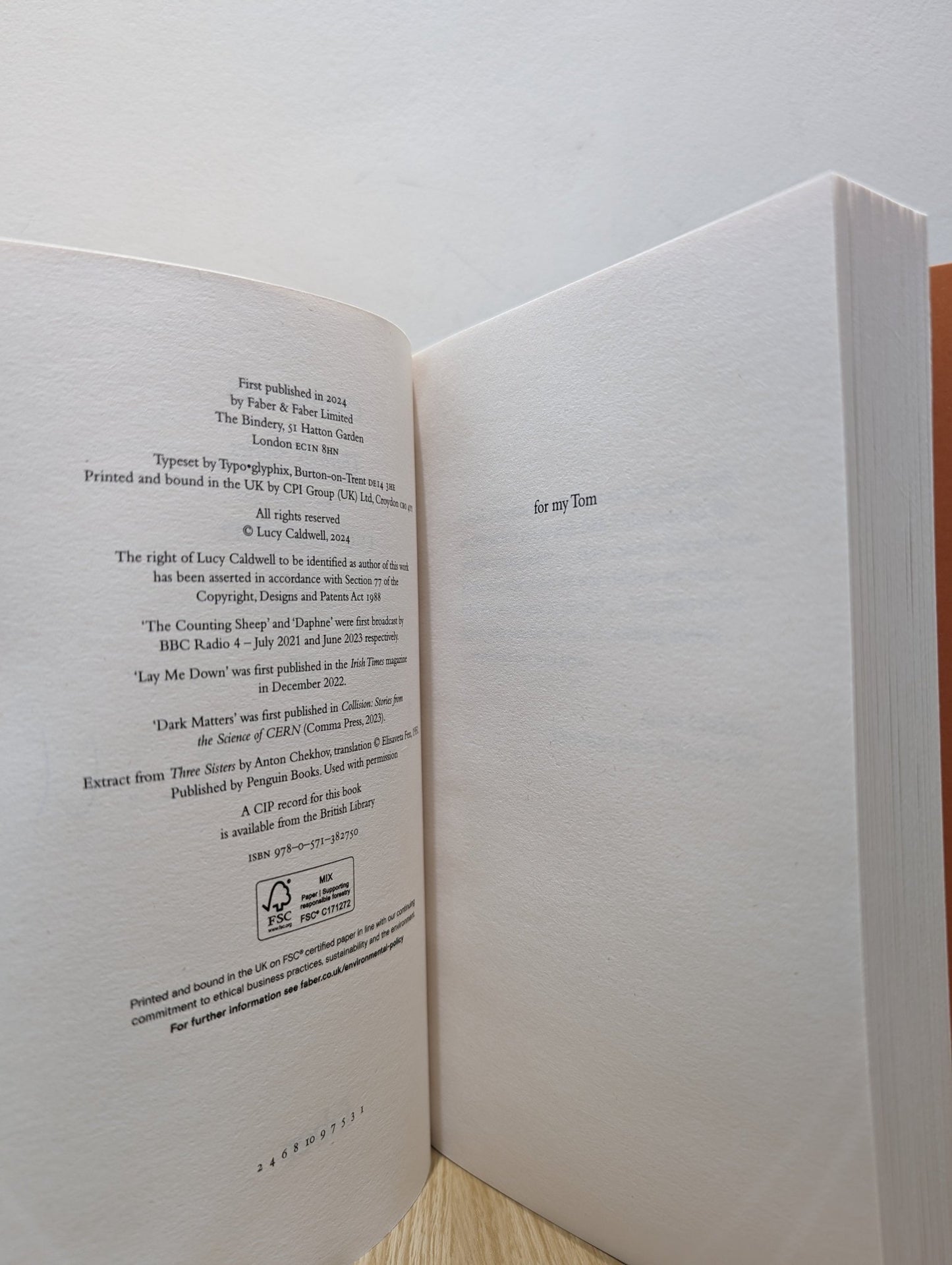 Openings by Lucy Caldwell (Signed First Edition) - Fialta Books