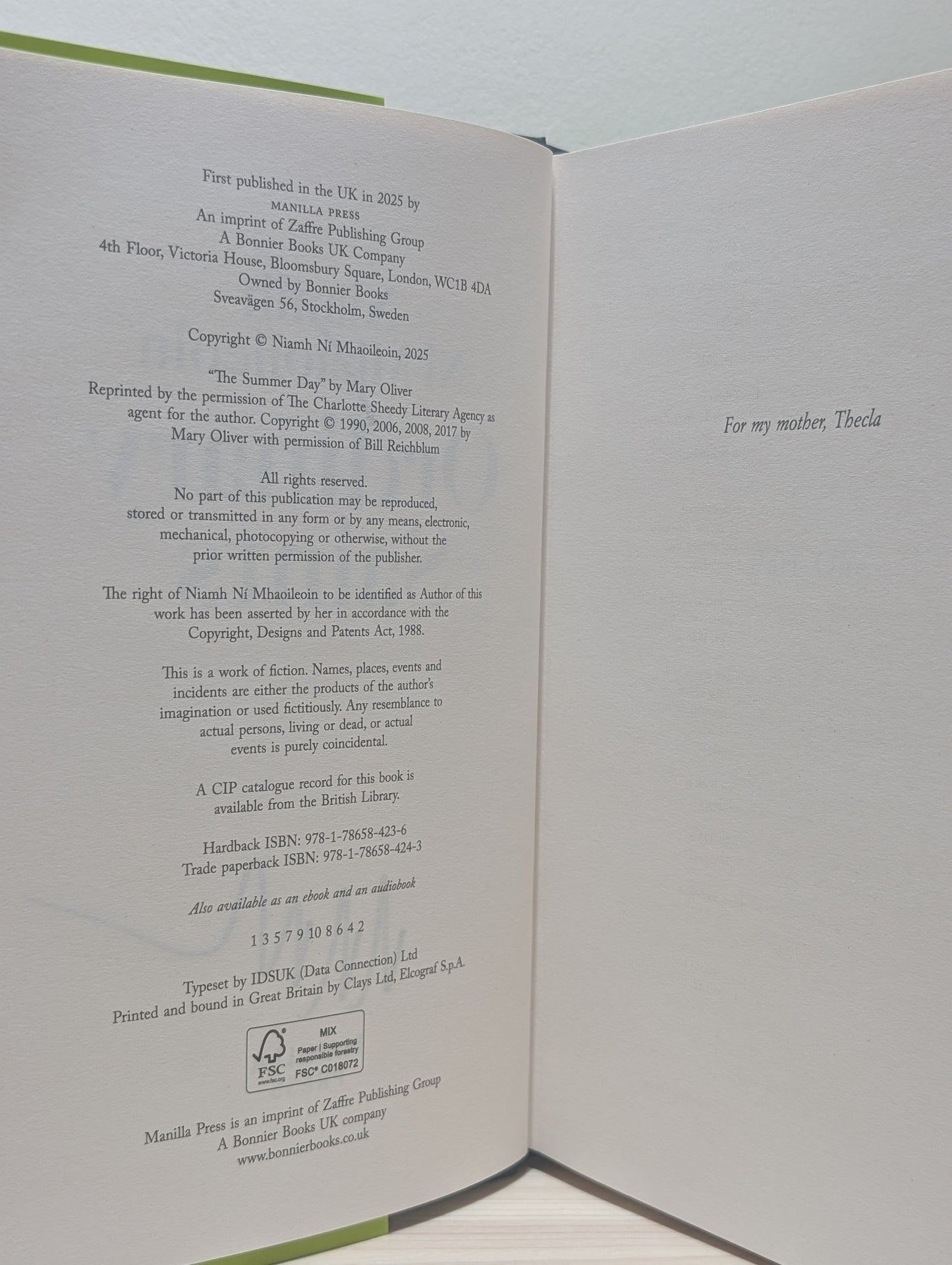 Ordinary Saints by Niamh Ni Mhaoileoin (Signed First Edition) - Fialta Books