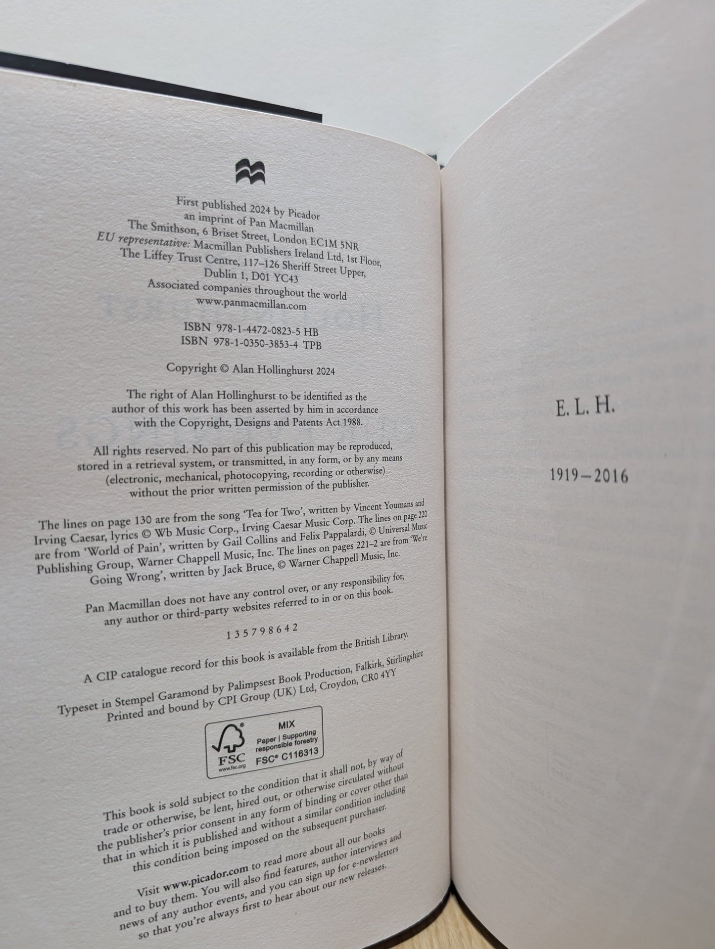 Our Evenings by Alan Hollinghurst (Signed First Edition) - Fialta Books