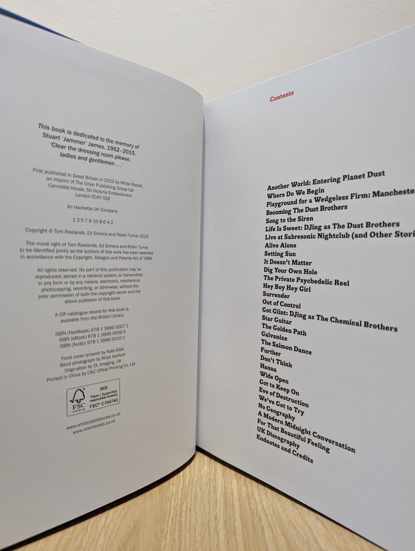 Paused in Cosmic Reflection by The Chemical Brothers (Signed First Edition) - Fialta Books