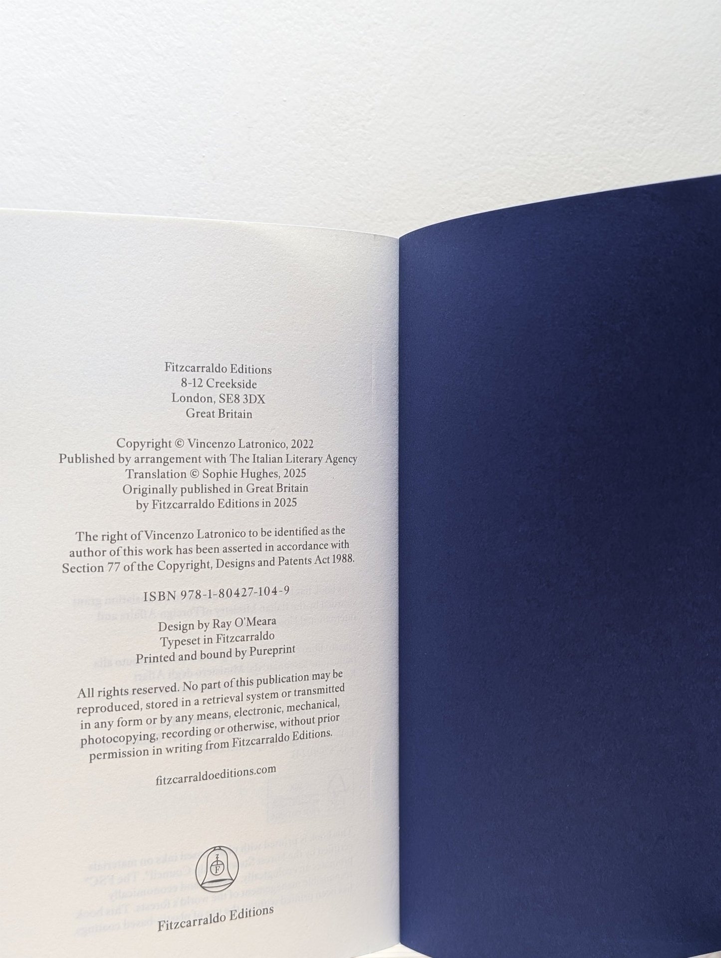 Perfection by Vincenzo Latronico (Signed First Edition) - Fialta Books