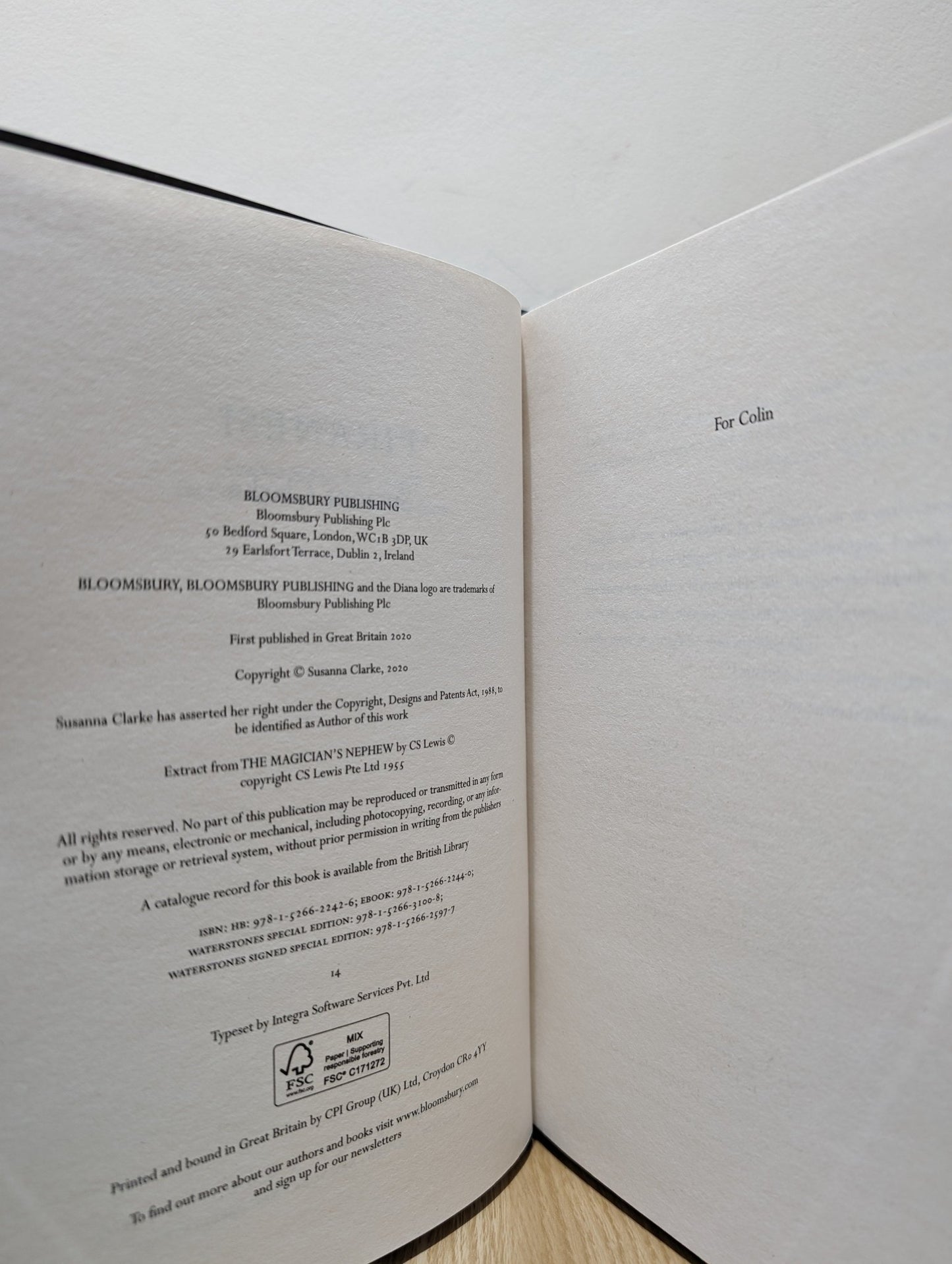 Piranesi by Susanna Clarke - Fialta Books