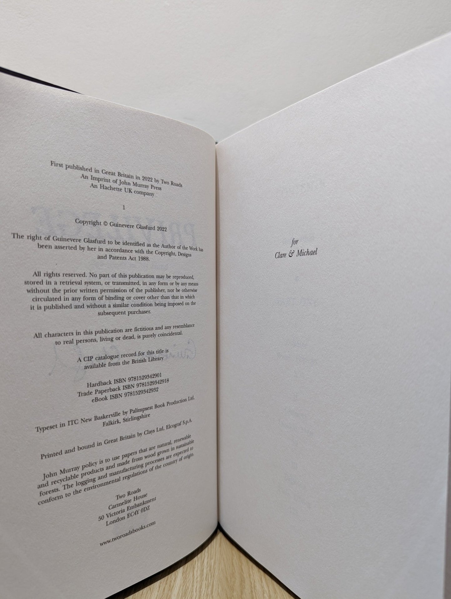 Privilege by Guinevere Glasfurd (Signed First Edition) - Fialta Books