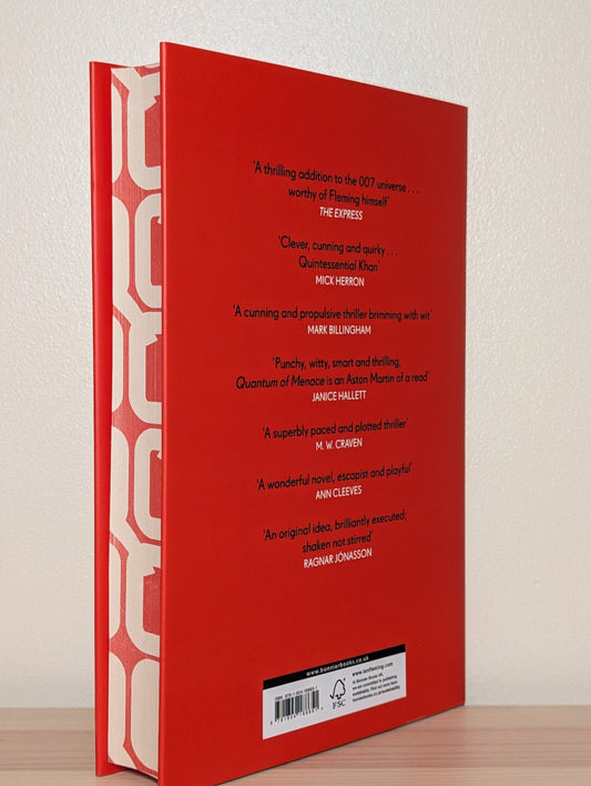 Quantum of Menace by Vaseem Khan (Signed First Edition with sprayed edges) - Fialta Books