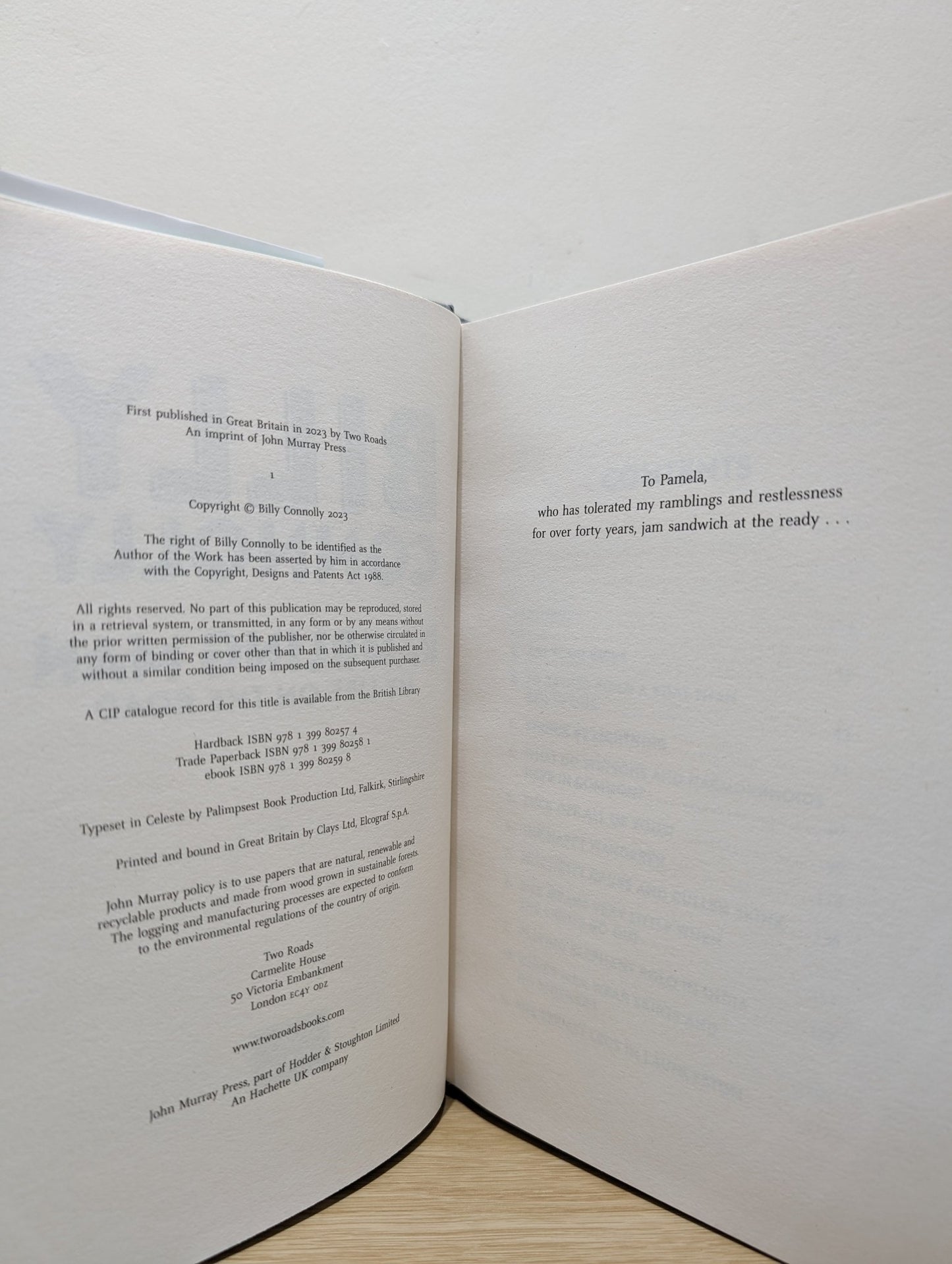 Rambling Man: Travels of a lifetime by Billy Connolly (Signed First Edition) - Fialta Books