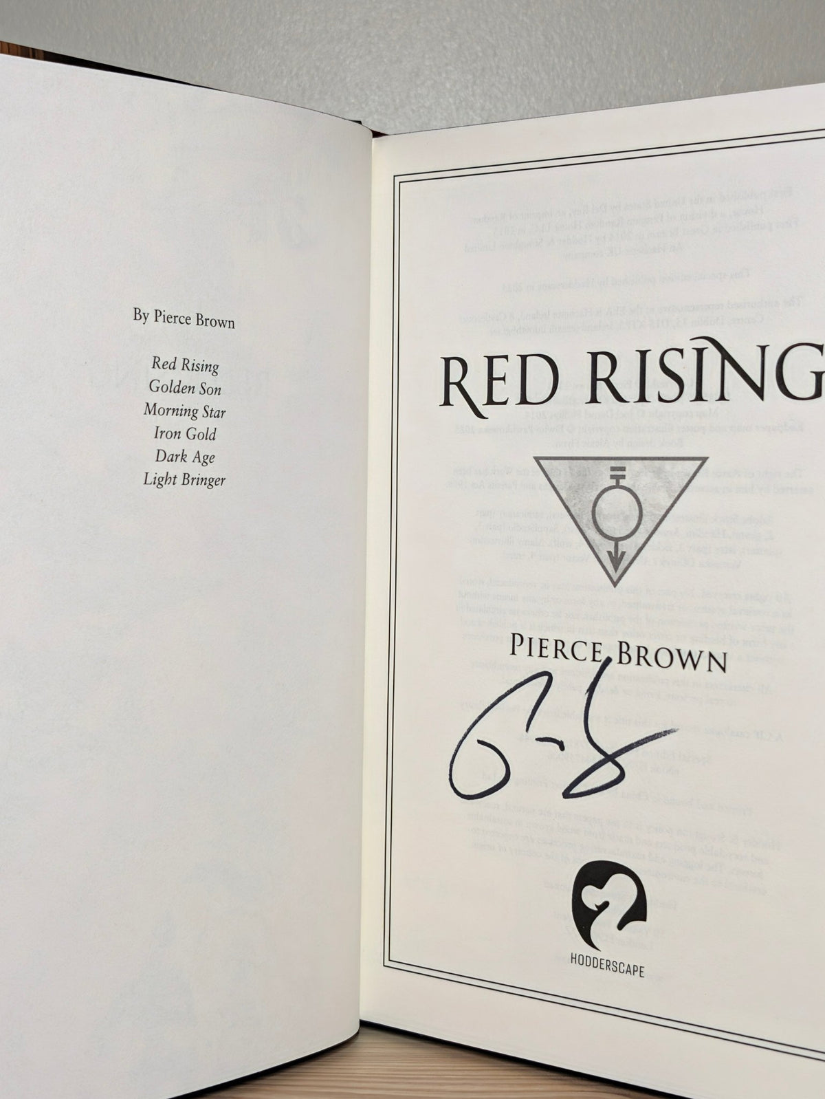 Red Rising by Pierce Brown (Signed Deluxe Edition) - Fialta Books