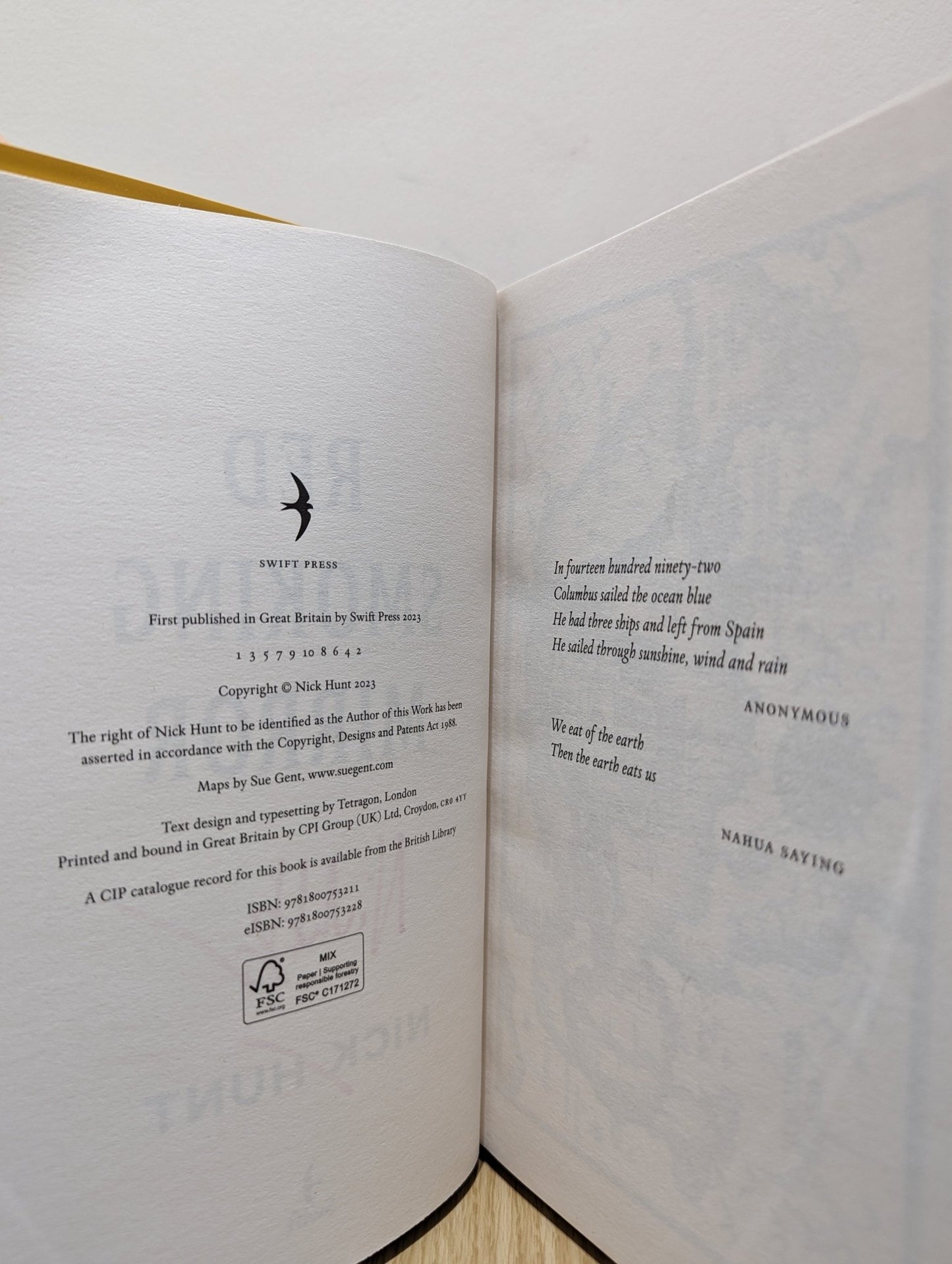 Red Smoking Mirror by Nick Hunt (Signed First Edition) - Fialta Books