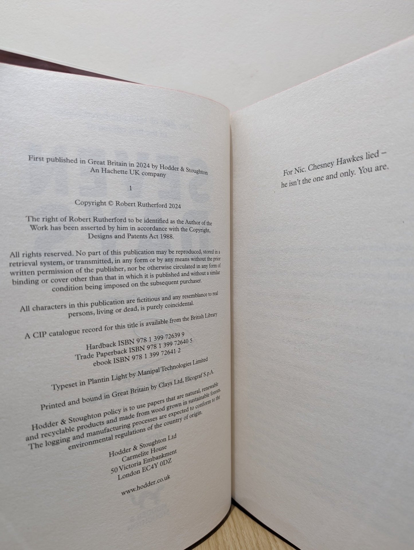 Seven Days by Robert Rutherford (Signed Numbered First Edition with sprayed edges) - Fialta Books