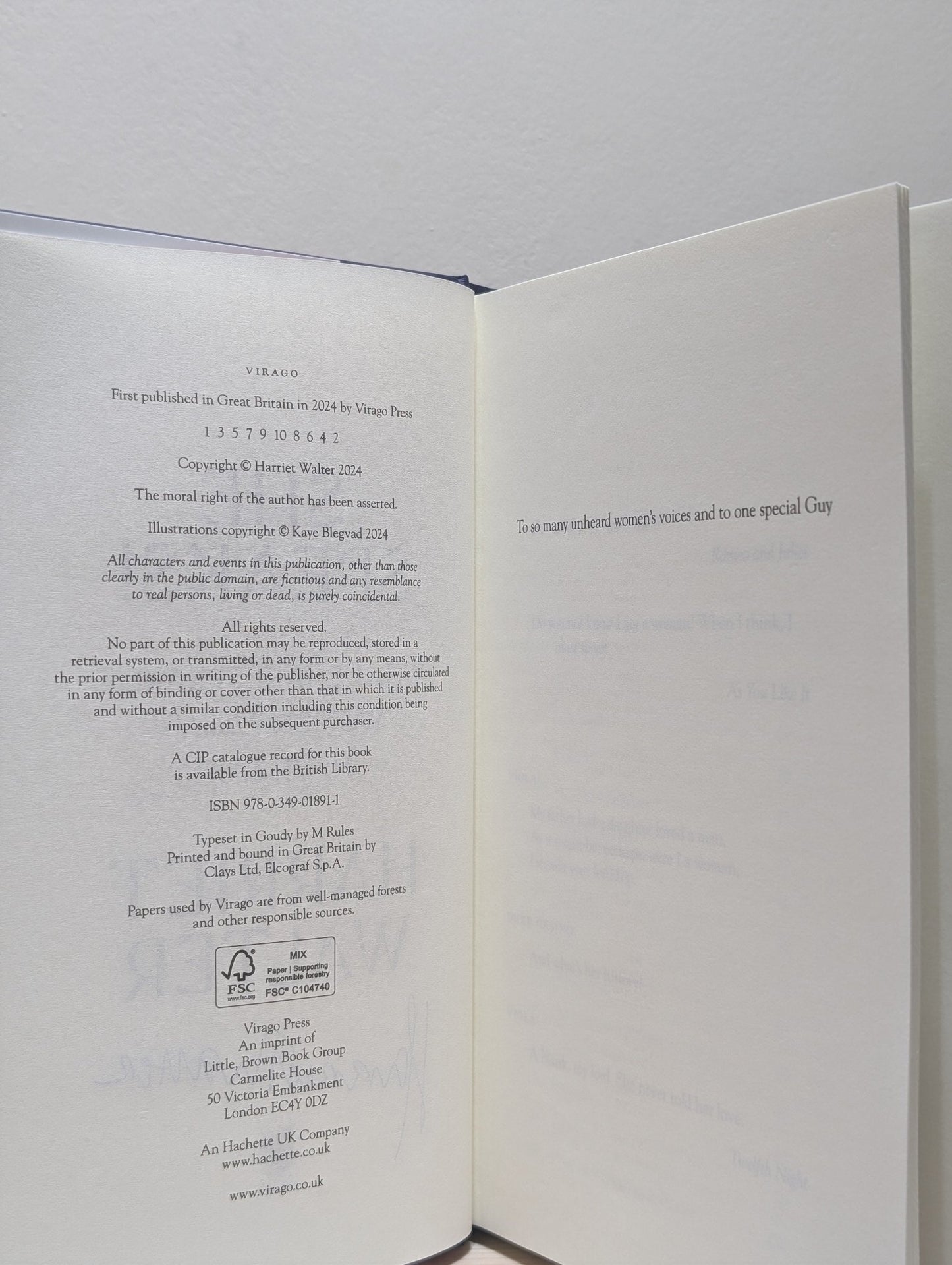 She Speaks! by Harriet Walter (Signed First Edition) - Fialta Books