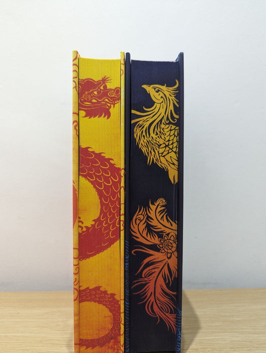 She Who Became the Sun; He Who Drowned the World by Shelley Parker - Chan (Signed Special Edition with sprayed edges) - Fialta Books