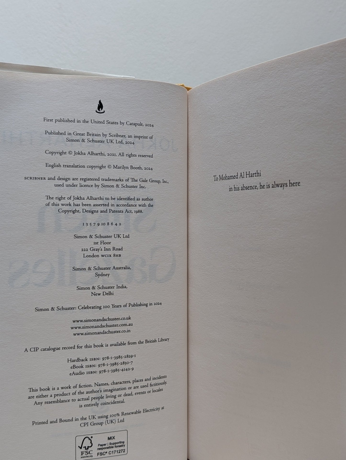 Silken Gazelles by Jokha Alharthi (First Edition) - Fialta Books