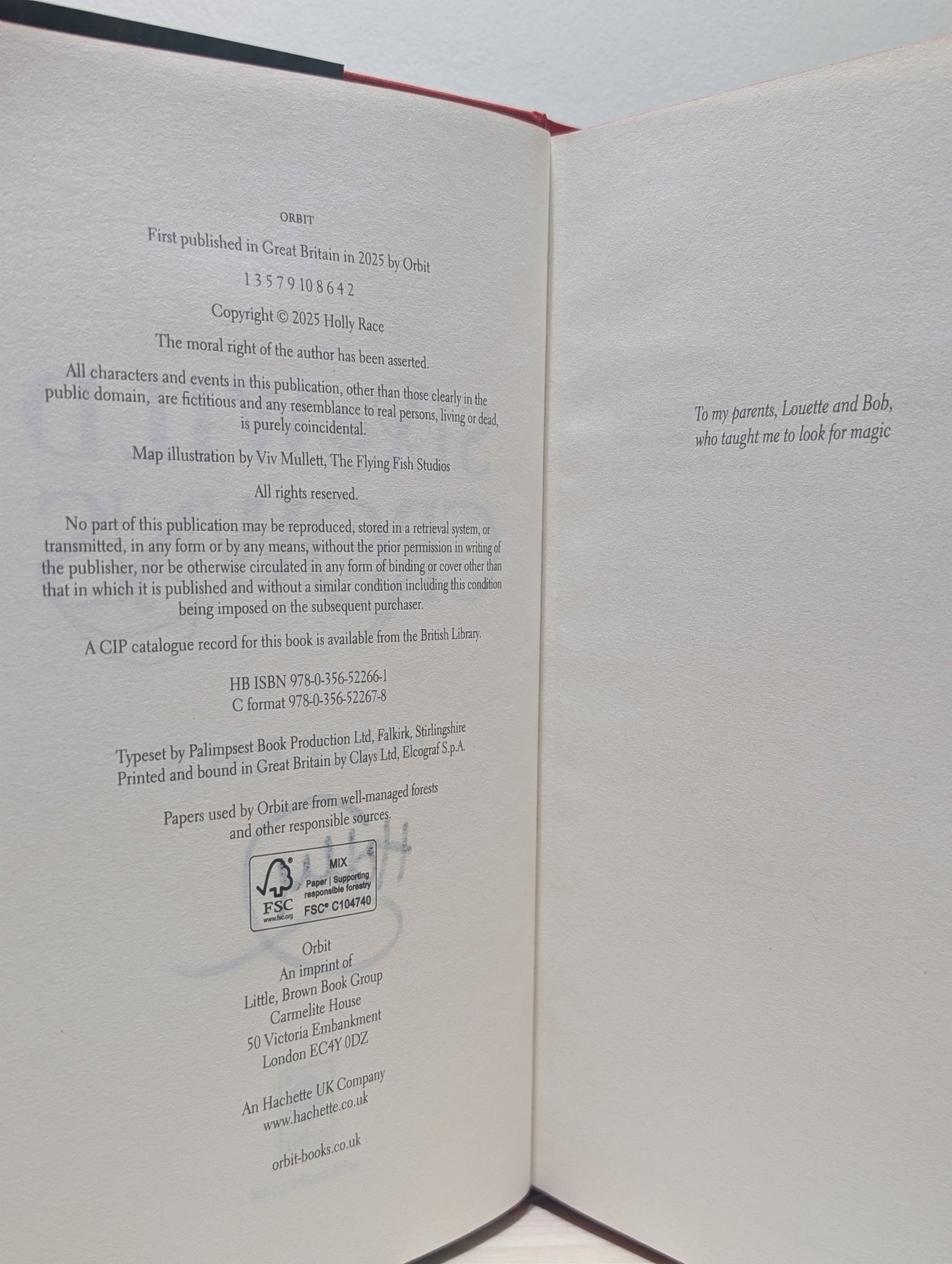 Six Wild Crowns by Holly Race (Signed First Edition with sprayed edges) - Fialta Books