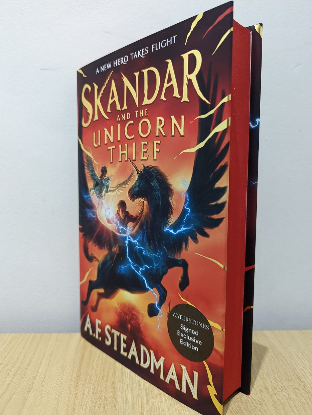 Skandar and the Unicorn Thief by A.F. Steadman (Signed First Edition with sprayed edges) - Fialta Books