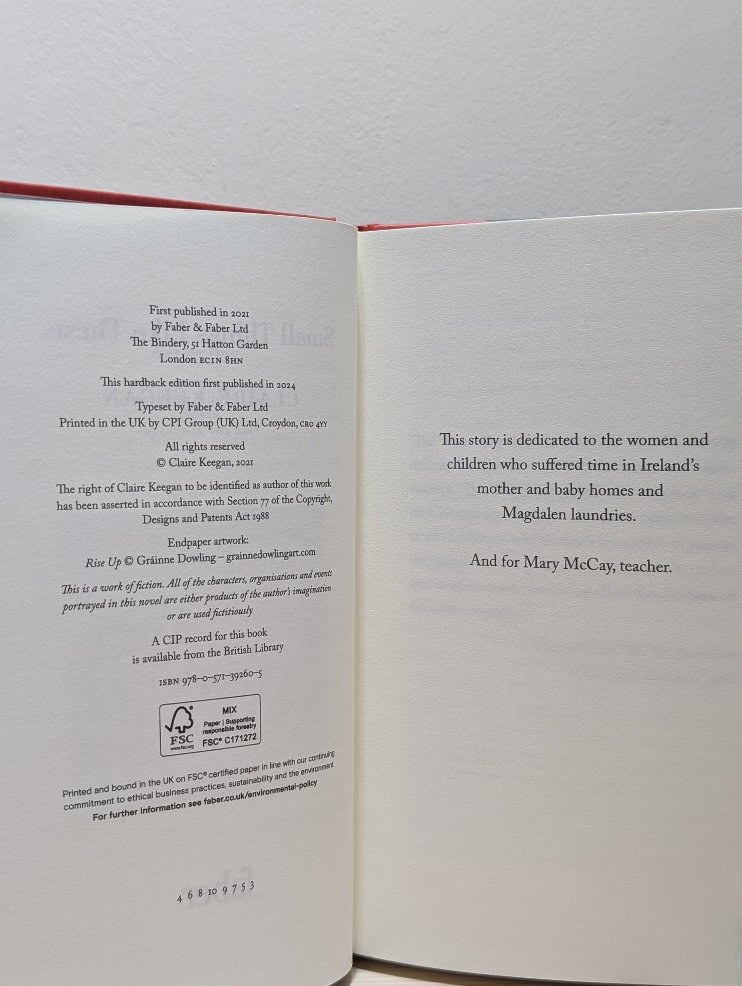 Small Things Like These by Claire Keegan (Signed Gift Edition) - Fialta Books