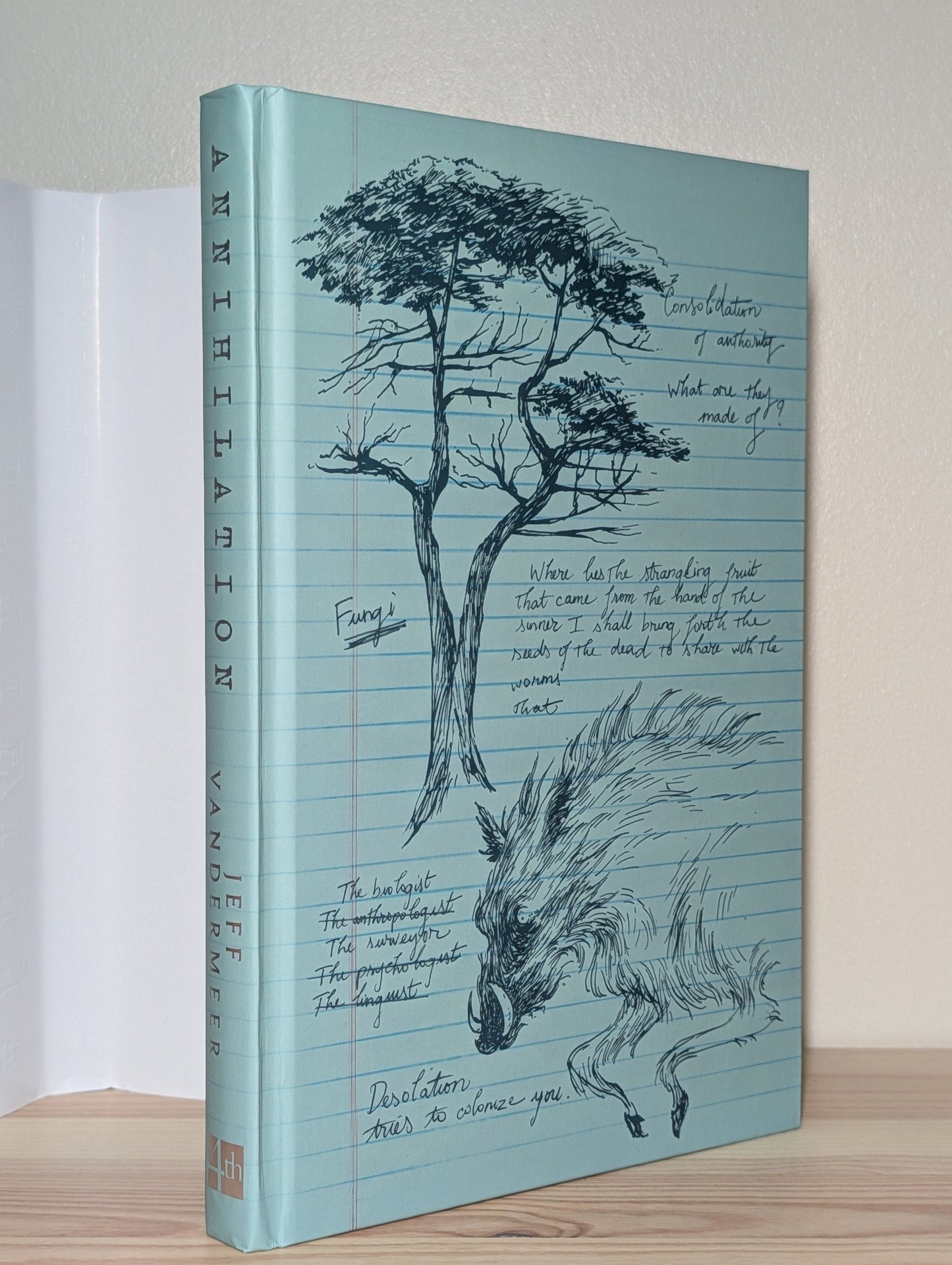 Southern Reach: Annihilation, Authority, Acceptance, Absolution by Jeff Vandermeer (Signed Set with sprayed edges) - Fialta Books