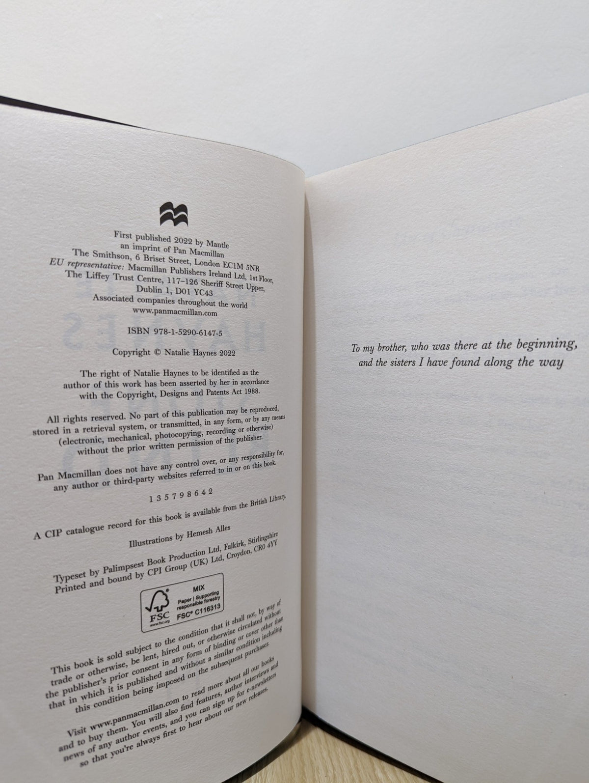 Stone Blind: Medusa's Story by Natalie Haynes (Signed Numbered First Edition with sprayed edges) - Fialta Books