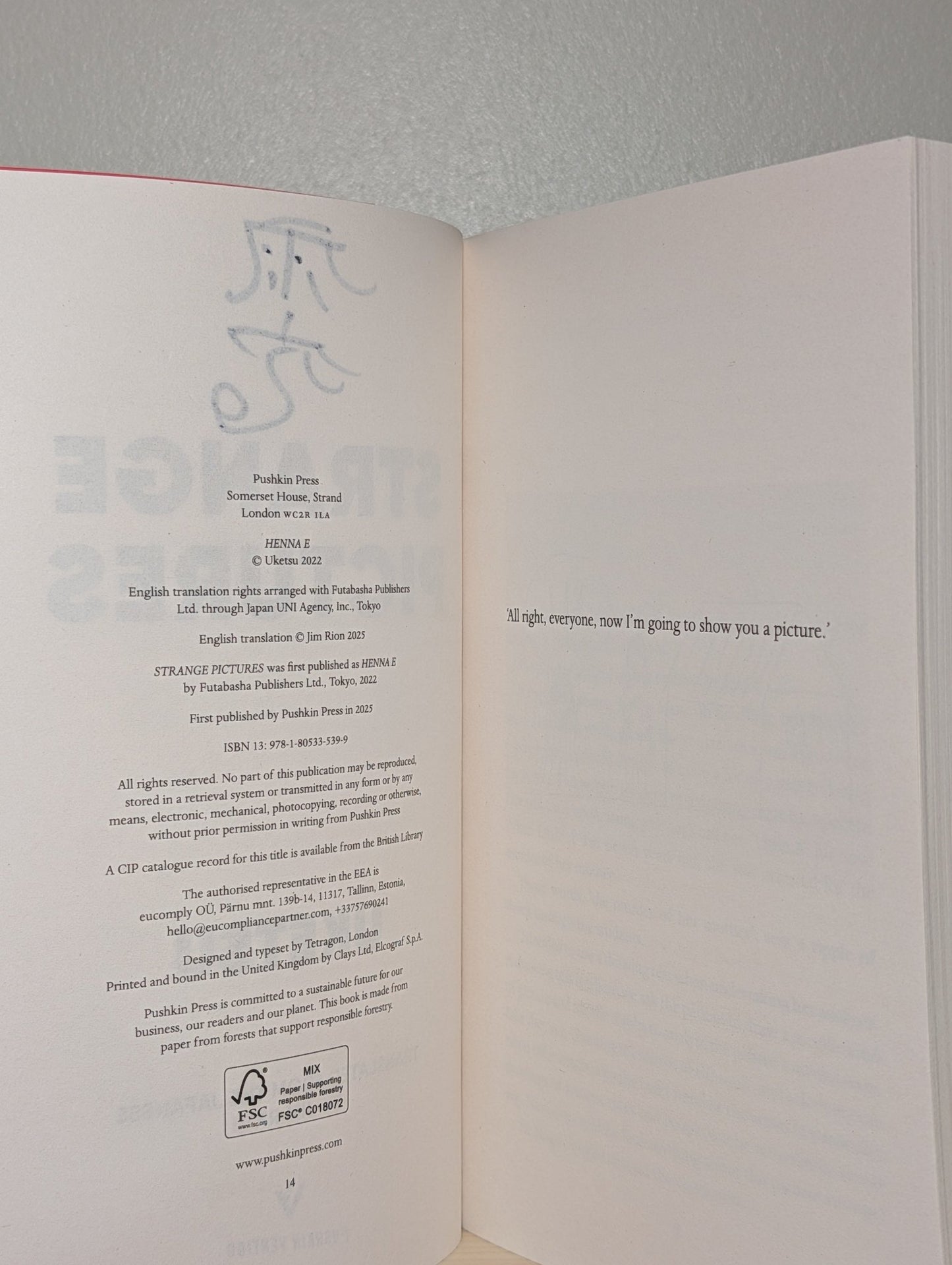 Strange pictures by Uketsu (Signed Edition) - Fialta Books