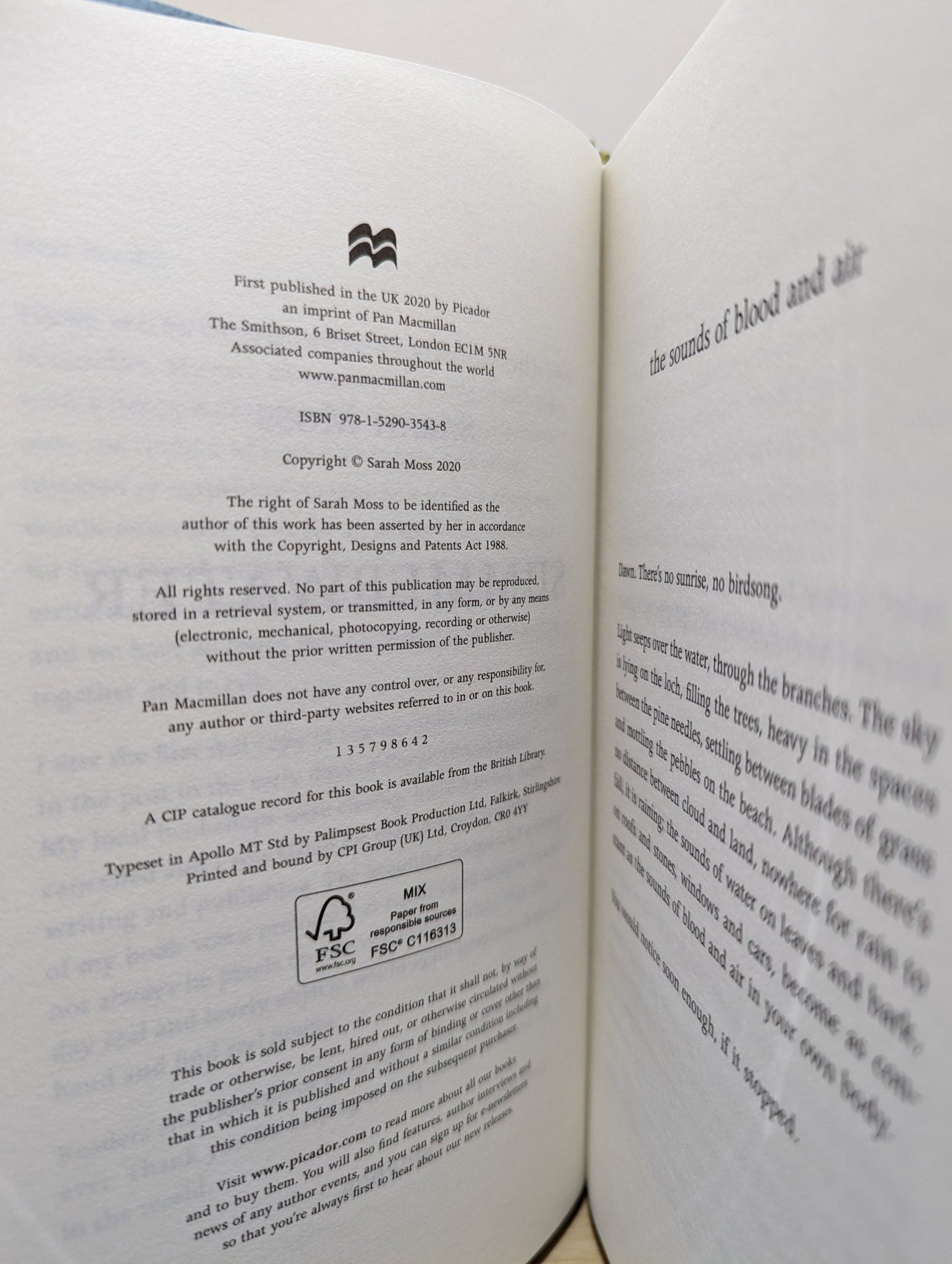 Summerwater by Sarah Moss (Signed Numbered First Edition) - Fialta Books