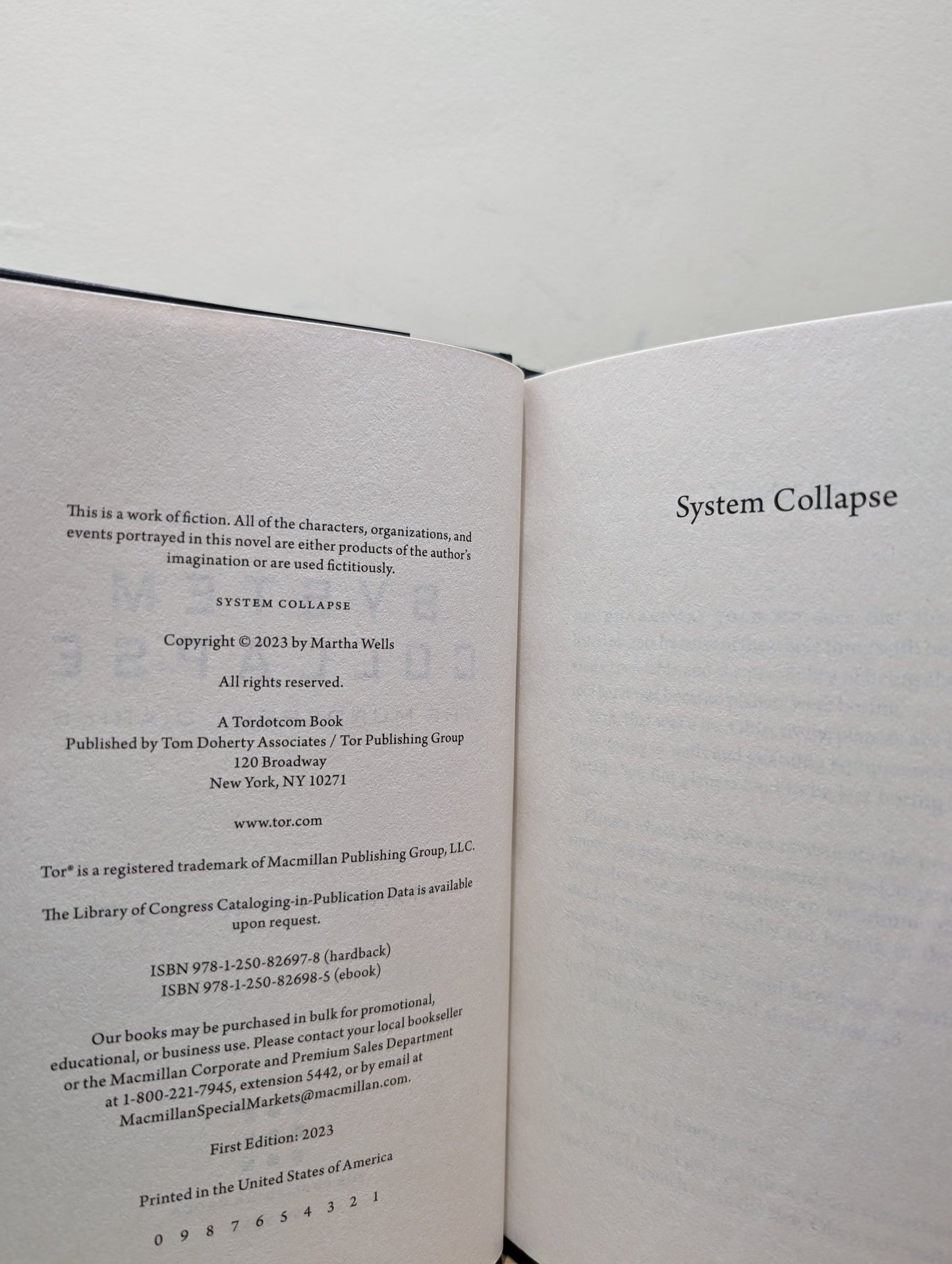 System Collapse by Martha Wells (Signed First Edition) - Fialta Books