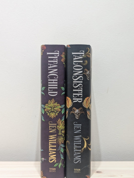 Talon Duology: Talonsister; Titanchild by Jen Williams (Signed Edition Set with sprayed edges) - Fialta Books