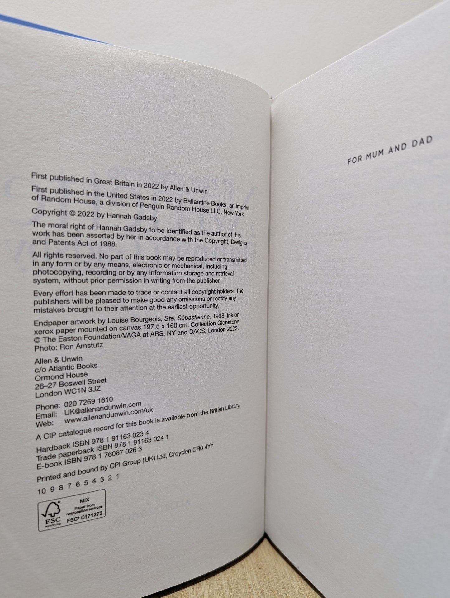 Ten Steps To Nanette by Hannah Gadsby (Signed First Edition) - Fialta Books