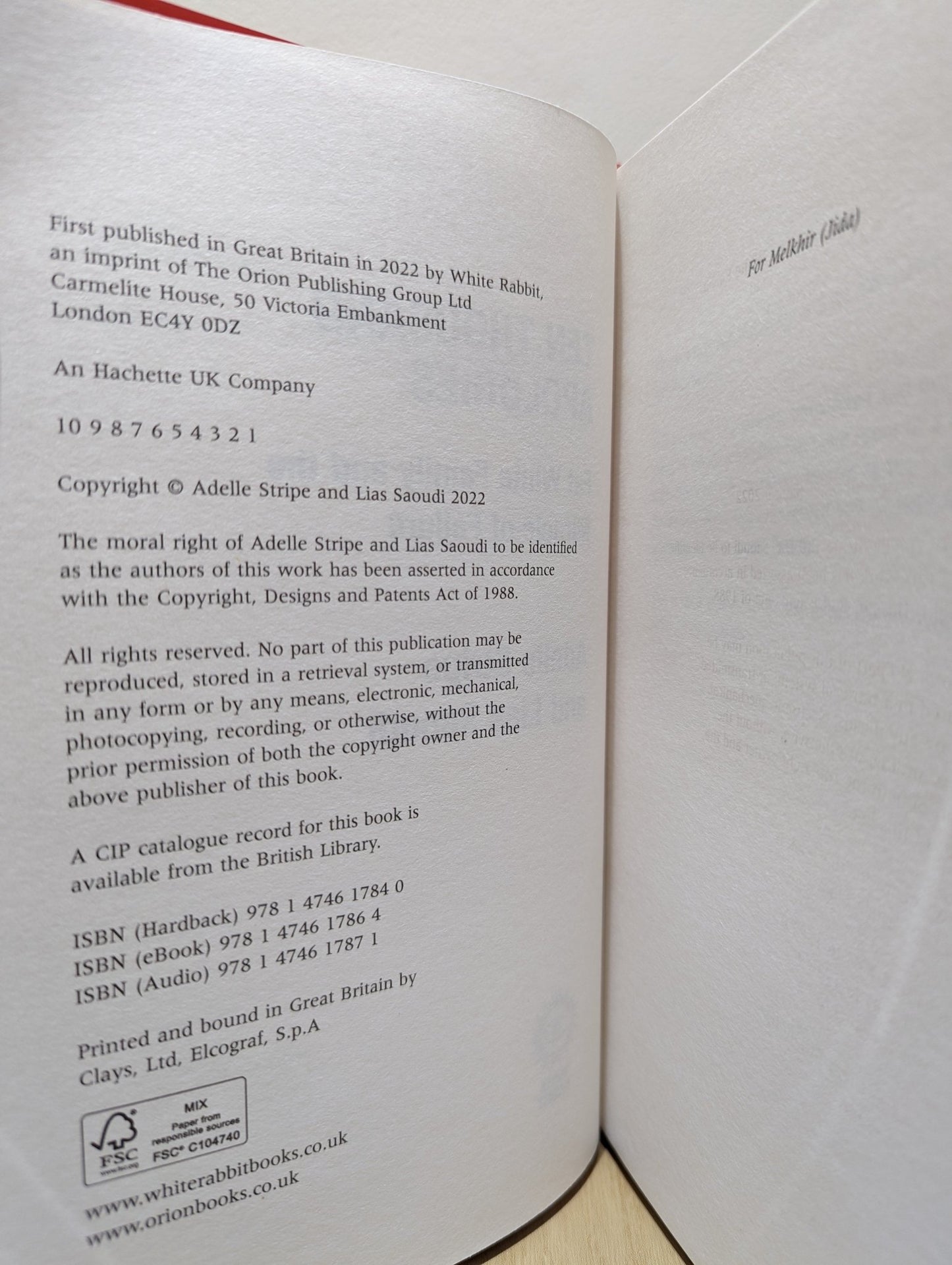 Ten Thousand Apologies by Adelle Stripe Lias Saoudi (Signed First Edition) - Fialta Books