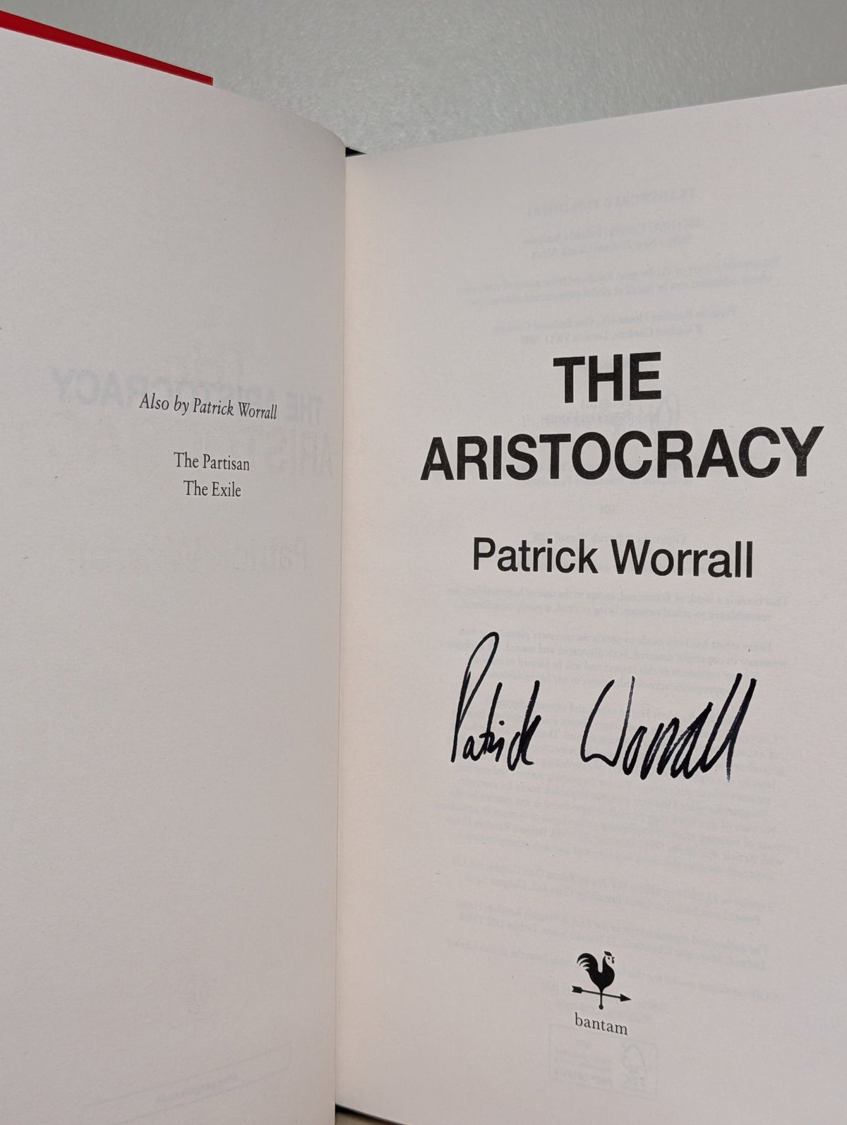 The Aristocracy by Patrick Worrall (Signed First Edition) - Fialta Books