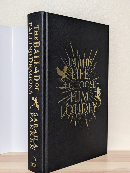 The Ballad of Falling Dragons by Sarah A. Parker (Signed First Edition with sprayed edges) - Fialta Books
