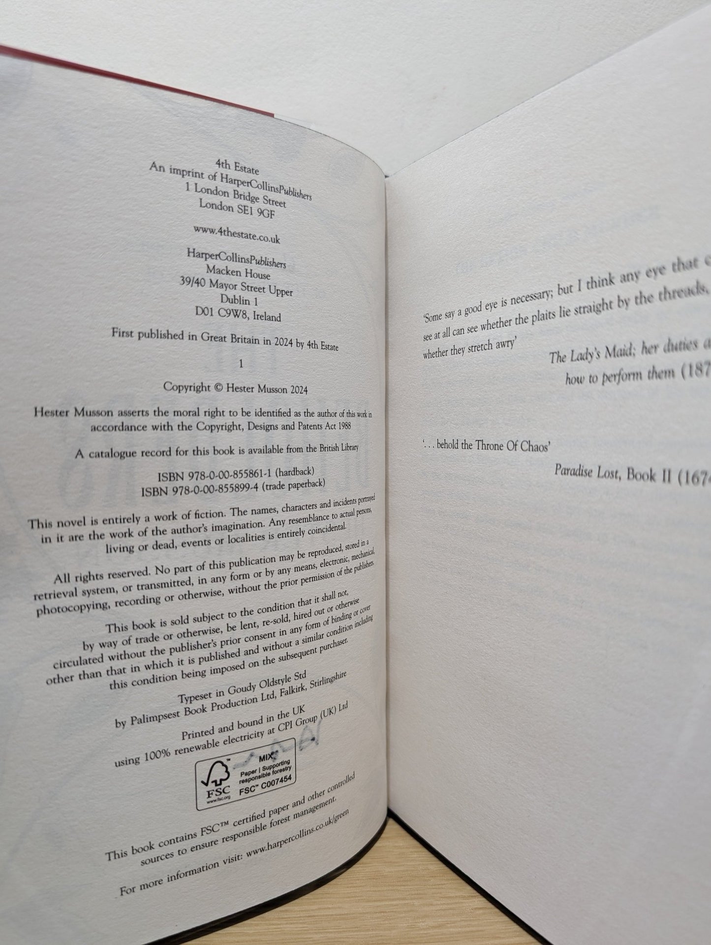 The Beholders by Hester Musson (Signed Numbered First Edition with sprayed edges) - Fialta Books