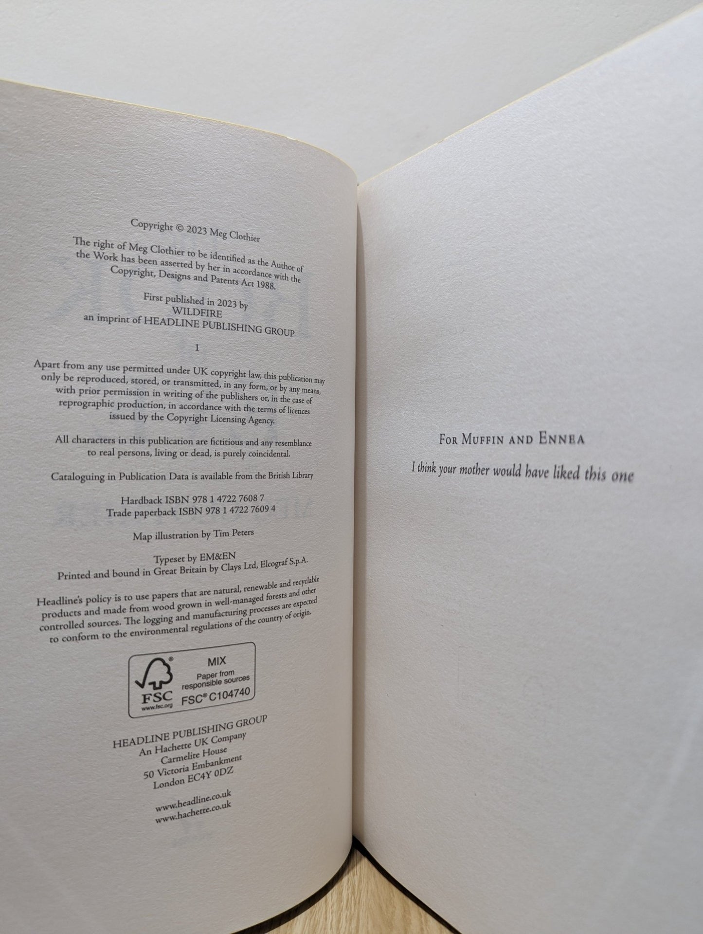 The Book of Eve by Meg Clothier (Signed First Edition with sprayed edges) - Fialta Books