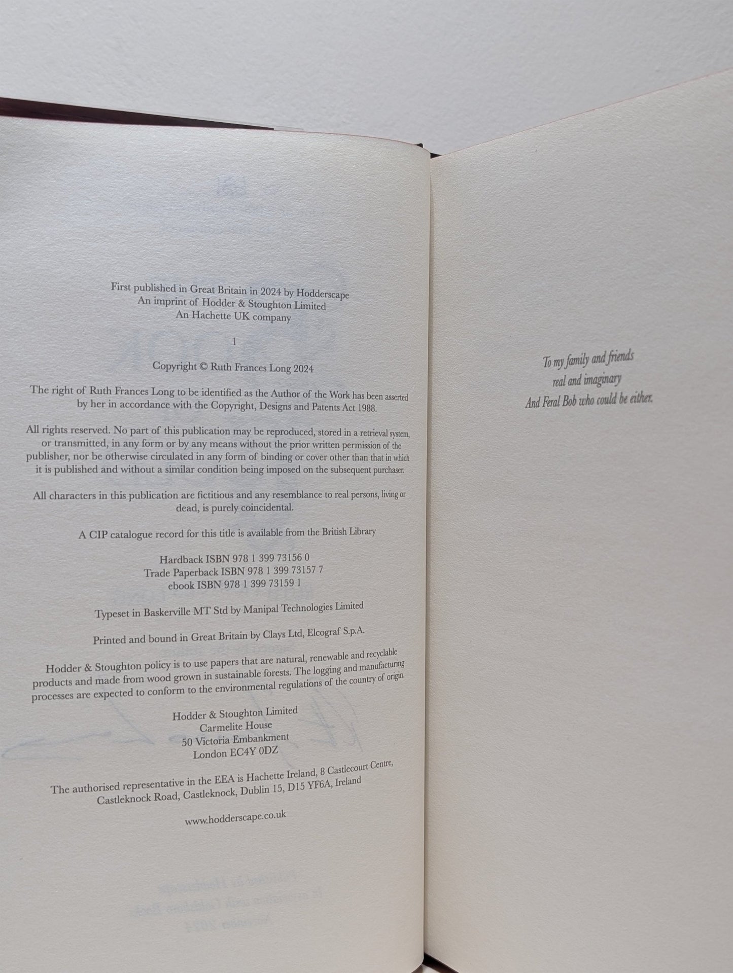 The Book of Gold by Ruth Frances Long (Signed First Edition with sprayed edges) - Fialta Books
