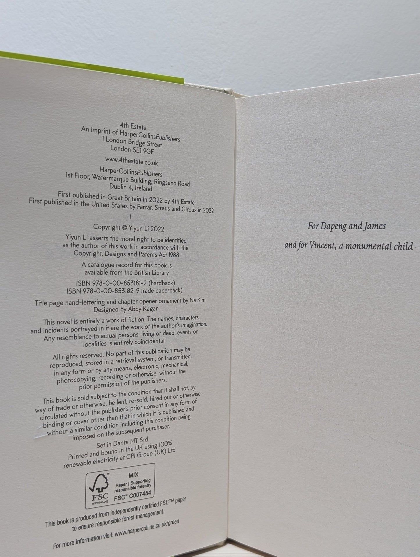 The Book of Goose by Yiyun Li (Signed First Edition) - Fialta Books